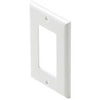 WALL PLATE DECORA ELECT 1POS WHT PLASTIC