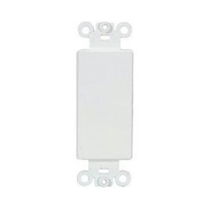 WALL PLATE DECORA INSERT BLANK WHITE
