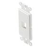 WALL PLATE DECORA INSERT 1PORT WHITE