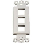 WALL PLATE DECORA INSERT 3PORT WHITE