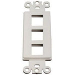 WALL PLATE DECORA INSERT 3PORT WHITE