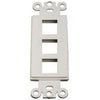 WALL PLATE DECORA INSERT 3PORT WHITE