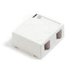 SURFACE BOX 2PORT WHITE SCREW MOUNTABLE