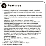 POE SWITCH 4PORT GIGABIT 65W MAX +1 UPLINK PORT