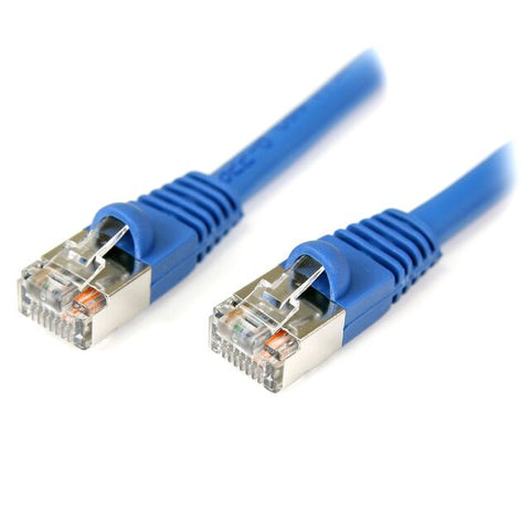 PATCH CORD CAT5E BLU 10FT SHIELD SNAGLESS BOOT