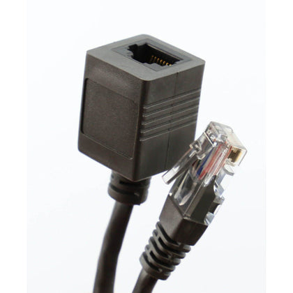 PATCH CORD CAT5E EXTENSION 10FT BLK MALE-FEMALE RJ45 NETWORKING