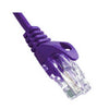 PATCH CORD CAT5E PURPLE 6FT snagless boot
