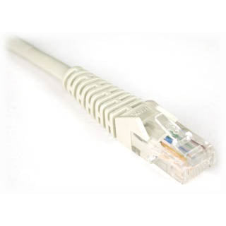 PATCH CORD CAT5E WHT 7FT SNAGLESS BOOT