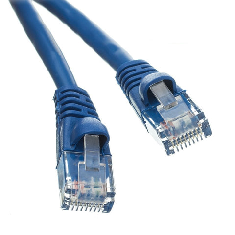PATCH CORD CAT5E BLU 50FT SNAGLESS BOOT
