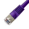 PATCH CORD CAT6 PURPLE 1FT snagless boot