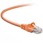 PATCH CORD CROSS CAT5E ORG 14FT SNAGLESS BOOT