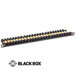 PATCH PANEL 24PORT CAT5E BLK 1/2U RACK MOUNTABLE 110