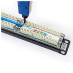 PATCH PANEL 24PORT CAT5E BLK 1U RACK MOUNTABLE