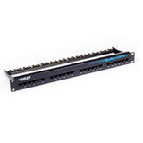 PATCH PANEL 24PORT CAT5E BLK 1U RACK MOUNTABLE