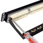 PATCH PANEL 24PORT CAT6 1U 19IN BLK