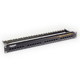 PATCH PANEL 24PORT CAT6 BLK 1U RACK MOUNTABLE 110