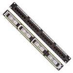 PATCH PANEL 24PORT CAT6 1U 19IN BLK