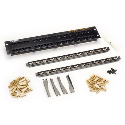 PATCH PANEL 48PORT CAT6 2U 19IN BLK