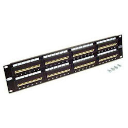 PATCH PANEL 48PORT CAT6 2U 19IN BLK