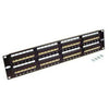 PATCH PANEL 48PORT CAT6 2U 19IN BLK