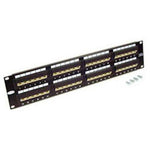 PATCH PANEL 48PORT CAT6 2U 19IN BLK