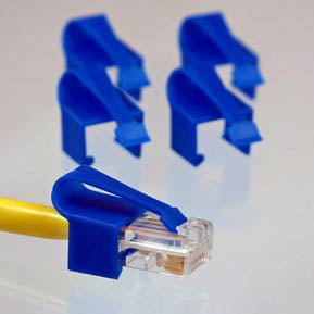 RJ45 LOCKING CLIP/TAB BLUE RJCLIP{{