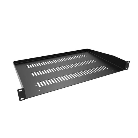 RACKMOUNT SHELF 1U 1.75(H)X10IN DEPTH VENTED BACK LIP FOLDED UP