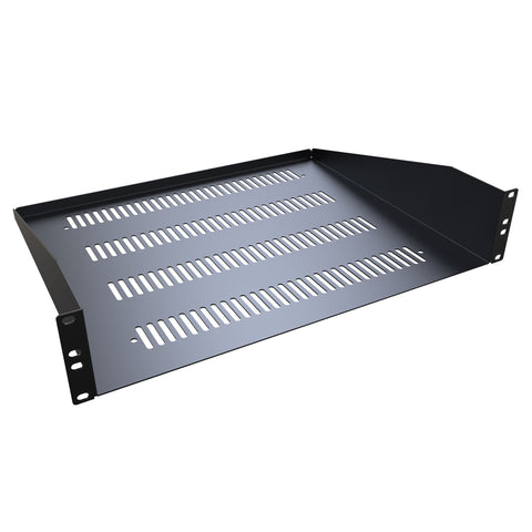 RACKMOUNT SHELF 2U 3.5(H)X14.5IN DEPTH VENTED