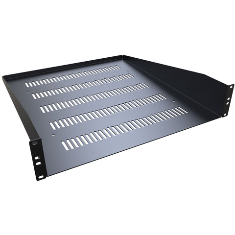 RACKMOUNT SHELF 2U 3.5(H)X20IN DEPTH VENTED BACK LIP UP FOLDED