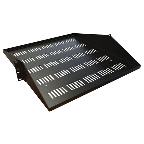 RACK SHELF CENTERED 2U 3.5(H)X18 IN DEPTH VENTED