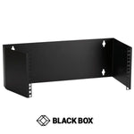 WALL MOUNT BRACKET 4U 19IN BLK DEPTH 8IN HINGED