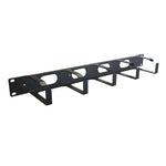 CABLE ORGANIZER 1U HORIZONTAL RING CABLE MANAGER 3.69IN(D)