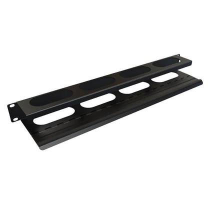 CABLE ORGANIZER 1U HORIZONTAL HINGED 2.5IN(D) 19IN RACKMOUNT