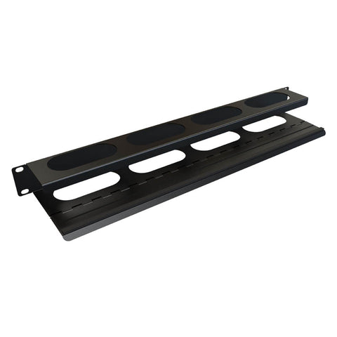 CABLE ORGANIZER 1U HORIZONTAL HINGED 2.5IN(D) 19IN RACKMOUNT