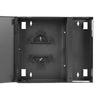 FIBER WALL CABINET 12 ADAPTER PANEL FRONT OPEN LOCKABLE BLACK