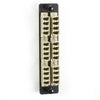 FIBER ADAPTER PANEL 6PORT LC-LC QUAD BEIGE LGX 24F W/FLANGE