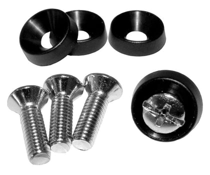 RACK MOUNT SCREWS WITH PLASTIC WASHER 4PC EACH