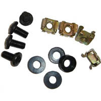 RACK MOUNT SCREWS M6 W/WASHER AND CLIP NUTS