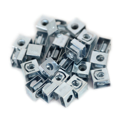 RACK RAIL CLIP NUTS 10-32 BLK HEAT TREATED