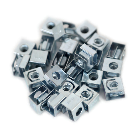 RACK RAIL CLIP NUTS 10-32 BLK HEAT TREATED
