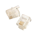 MODULAR PLUG 6P4C STD FLAT