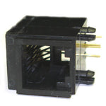 MODULAR JACK 6P4C PCRA BLK {{