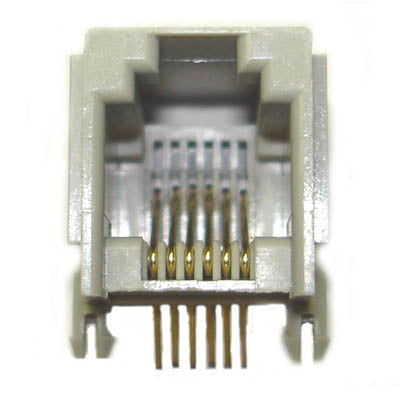 MODULAR JACK 6P6C PCRA GREY {{