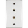 WALL PLATE MOD JK 6P4C DUAL PLAS