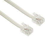 MODULAR CABLE 6P4C M/M 7FT WHITE