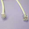 MODULAR CABLE 6P4C M/M 100FT WHITE