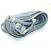 MODULAR CABLE 6P4C M/M 25FT SIL