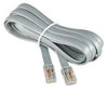 MODULAR CABLE 6P4C M/M 50FT WHITE