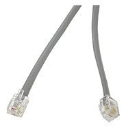 MODULAR CABLE 6P4C M/M 50FT BEIGE