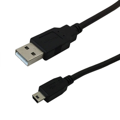 USB CABLE A MALE TO MINI B MALE 3FT BLACK